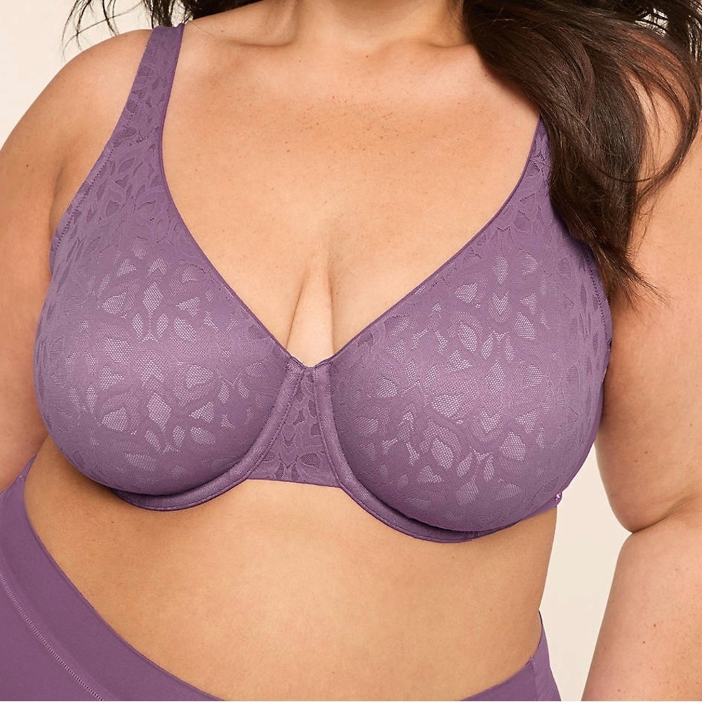 Cacique Lavender Lace Bra